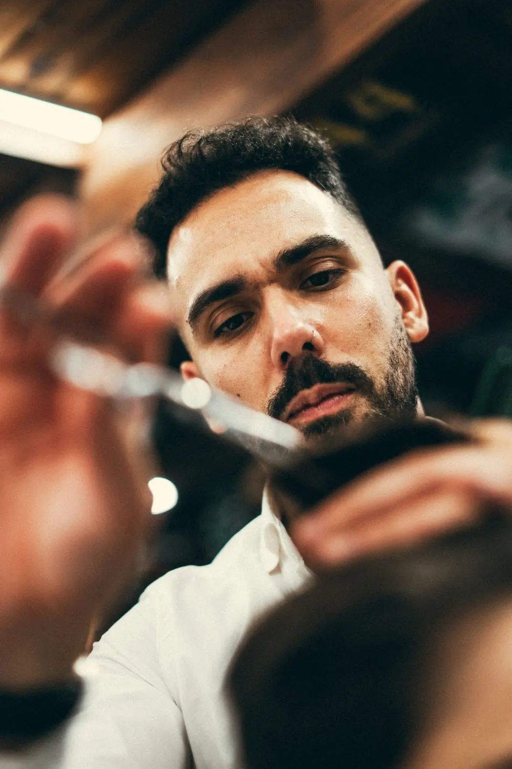 Fotografia de retrato para a barbearia Praga